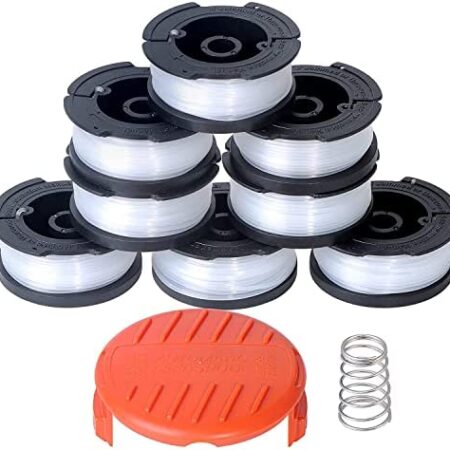 10 PCS AF-100 String Trimmer Line Replace, 30ft 0.065-inch AF-100 String Trimmer Replacement Spool Weed Eater Cap Auto Feed Trimmer String for Black and Decker String Trimmers